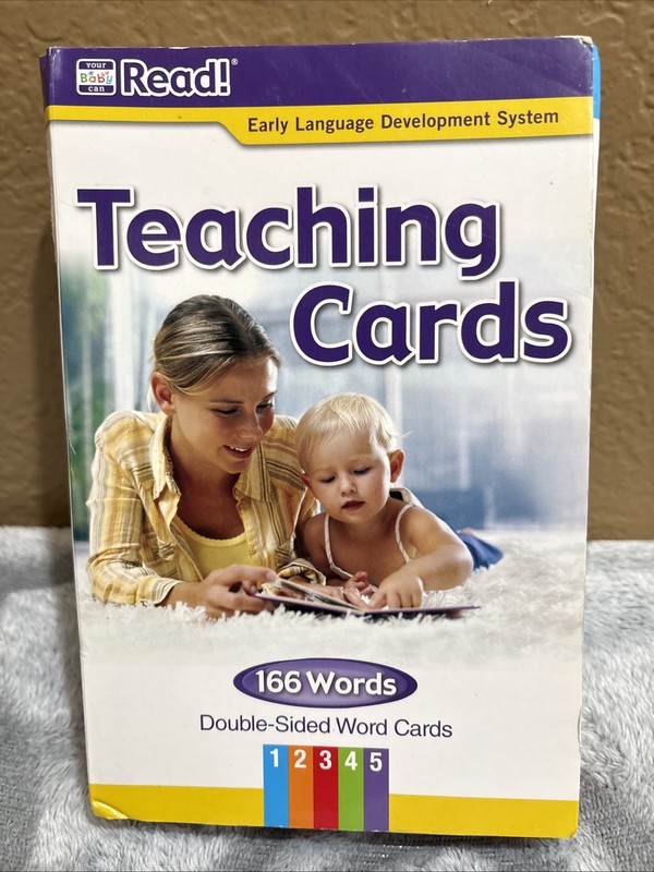 Your Baby Can Read Robert Titzer Early Language Teaching Cards 166 words