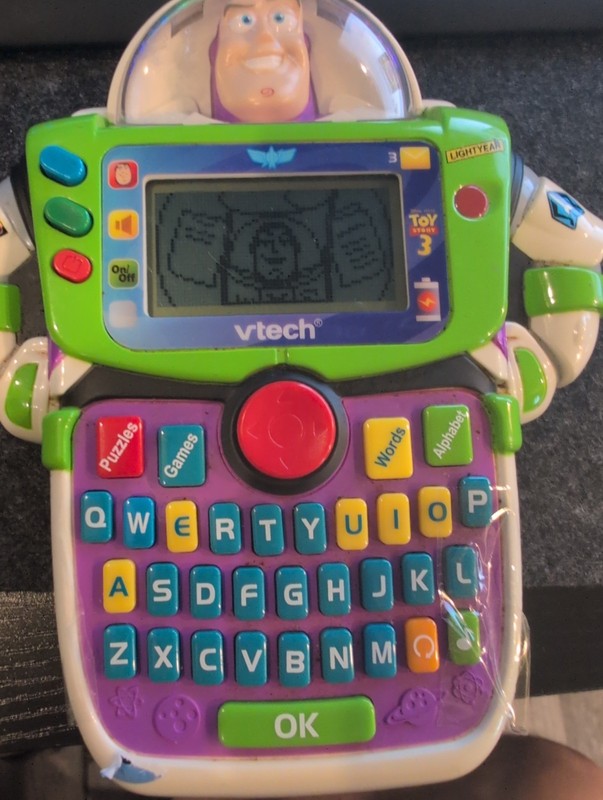 VTech Toy Story 3 BUZZ LIGHTYEAR Learn & Go Electronic Handheld – Tested Working