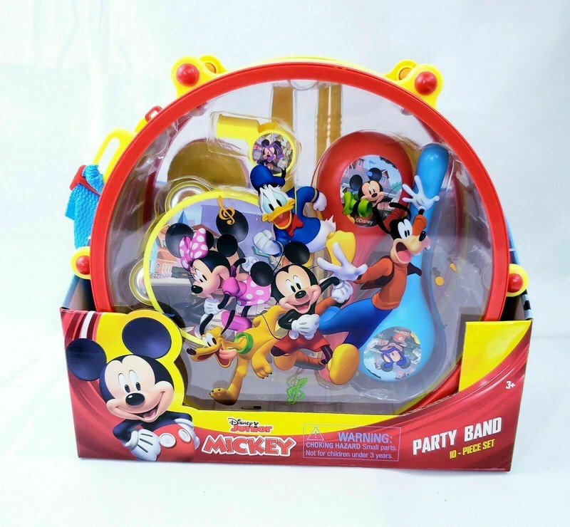 Disney Junior Mickey Mouse Party Band 10 Piece Set Musical Instruments.