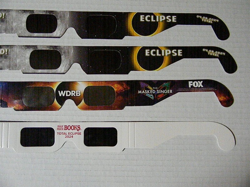 4 PAIR OF ISO SOLAR ECLIPSE GLASSES: THE MASKED SINGER Half Price Books ECLIPSER gallery