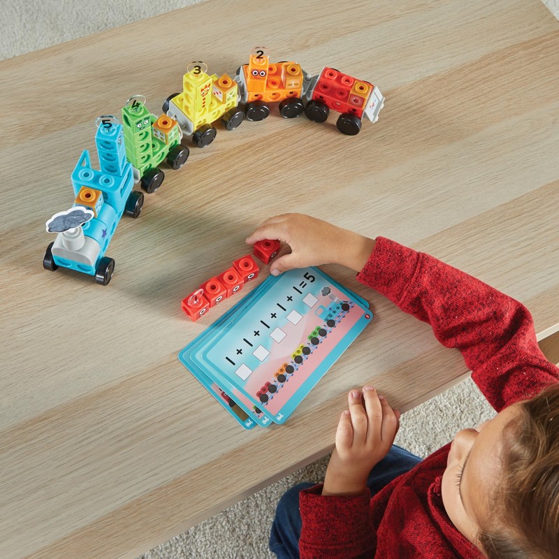 hand2mind Numberblocks Express Train MathLink Cubes Medium, Multicolor gallery