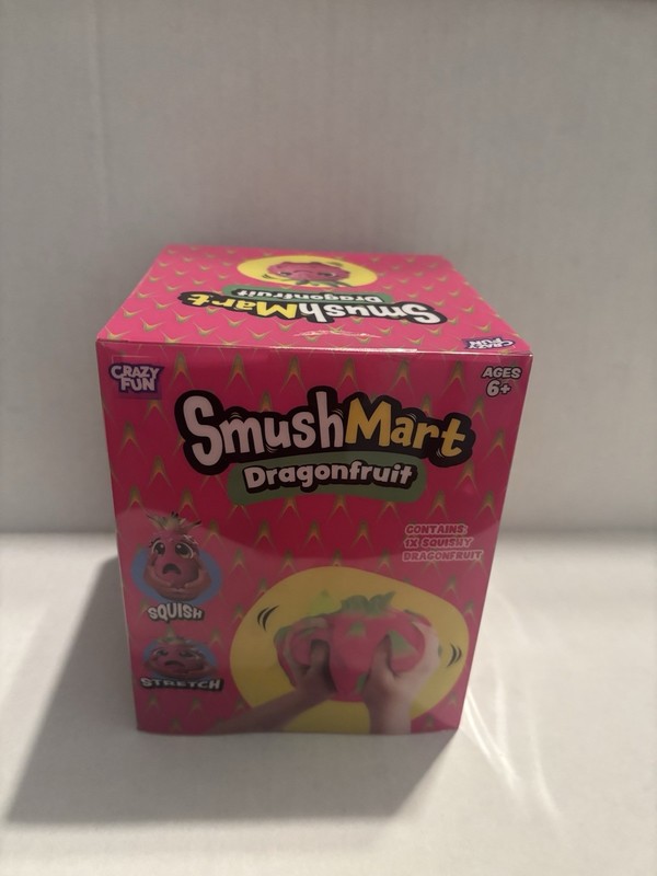 RMS SmushMart Dragonfruit Squishy Tactile Squeeze Toy, Pink/Green gallery