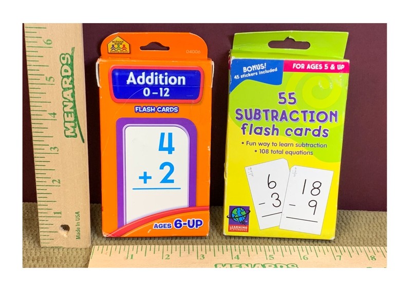 2002 & 2010 SUBTRACTION FLASH CARDS & ADDITION FLASH CARDS AGES 5/6 AND UP gallery
