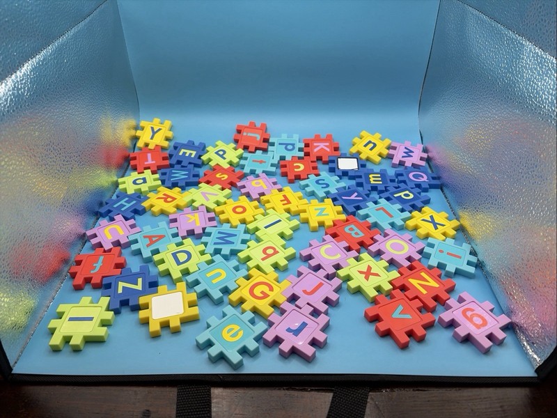Alphabet Puzzle Connectors Letters Learning Toy Colorful STEM Spelling Building