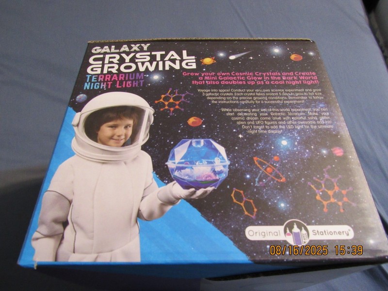Original Stationary Galaxy Crystal Growing Terrarium Night Light New in Box gallery