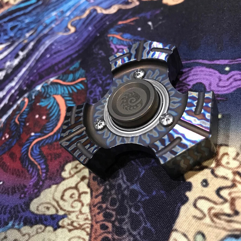 Unique color custom made limited Titanium hand Fidget Spinner Collectable EDC gallery