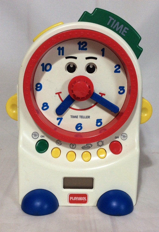 ⏰ Vintage 1995 Hasbro Playskool Teachin’ Time TALKING CLOCK Educational Toy⏰