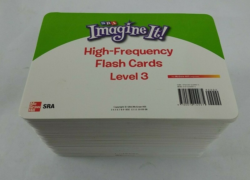 SRA IMAGINE IT HIGH-FREQUENCY FLASH CARDS LEVEL 3 500+ CARDS/ SIGHT WORDS
