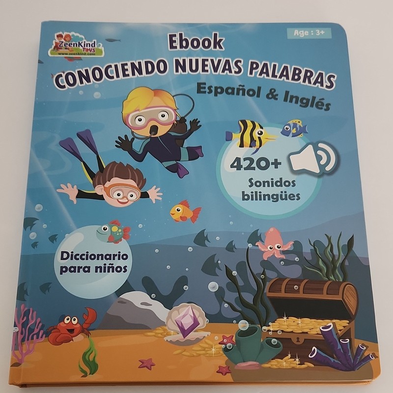 ZeenKind Electronic Learning Book ELB-19, Bilingual Spanish-English, Age 3+ gallery
