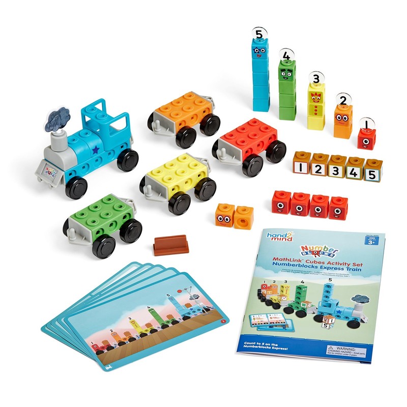 hand2mind Numberblocks Express Train MathLink Cubes Medium, Multicolor gallery