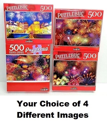 Cra-Z-Art 500 PIECE PUZZLE JIGSAW SET FIREWORKS SYMPHONY SUMMER FESTIVAL BOATS