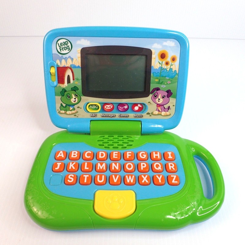 Leapfrog My Own Leaptop Toy Computer Green & Blue REPLACMENT BATTERY COVER ONLY gallery