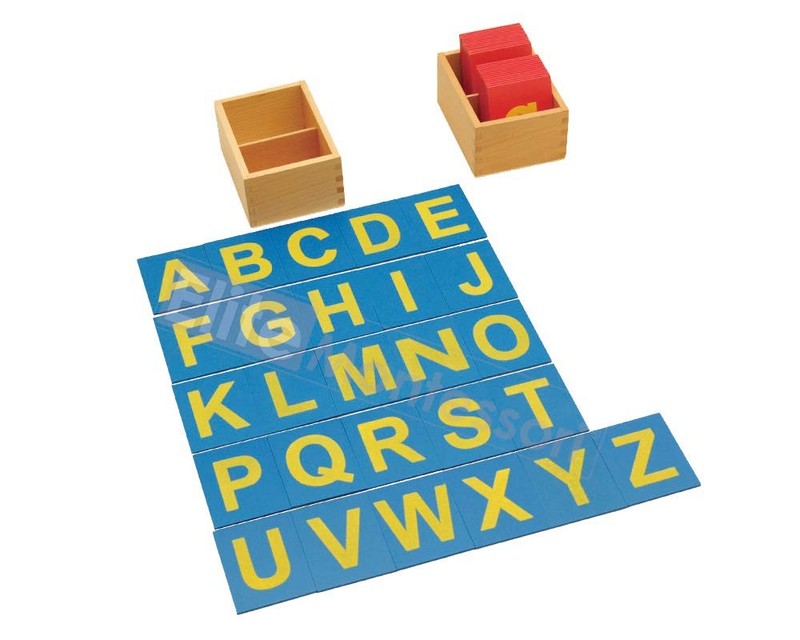 Lower and Capital Case Sandpaper Letters with Boxes gallery