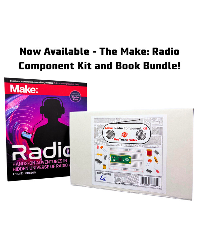 Make: Radio Component Kit and Book Bundle | DIY Projects, Electronic Experiments