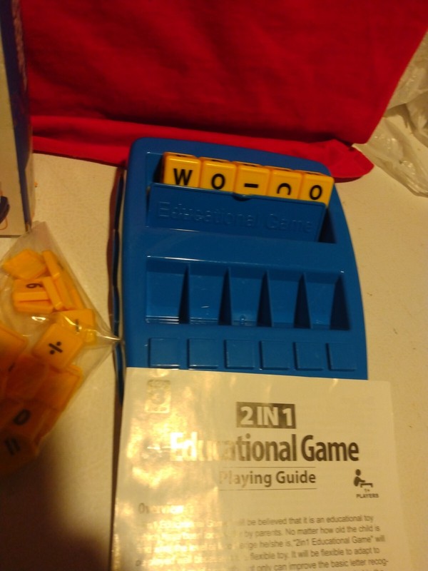 2 in 1 Educational game spelling math open box. ages 3+ 1 to 4 players COMPLETE gallery