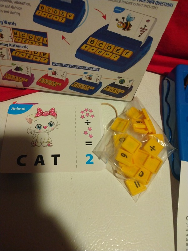 2 in 1 Educational game spelling math open box. ages 3+ 1 to 4 players COMPLETE gallery