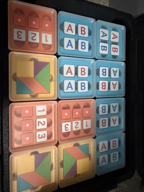 Osmo Genius Classroom Set Of 6 Number Tiles, Tangram Pieces, Word Tiles Bases