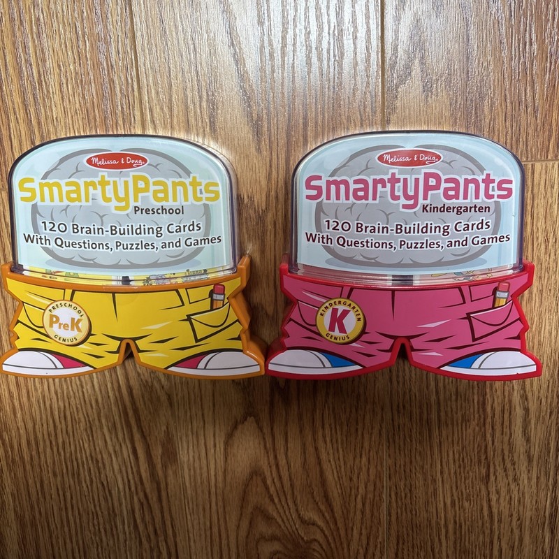 Melissa And Doug Smarty Pants Kindergarten & Preschool Brain Building Card Games
