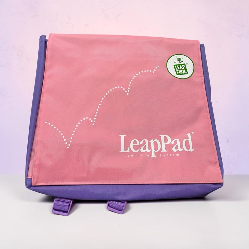 NWT Leapfrog LeapPad Backpack Carry Case Bag Pink & Purple Full size leap pad