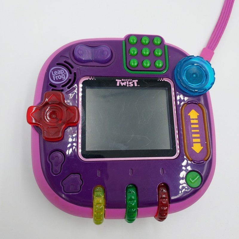 LeapFrog Rockit Twist Button Control Handheld Learning Game System Works Pink