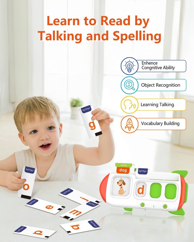 Spelling&Talking Flash Cards for Toddlers 3-8 Years Old - Speech Therapy with... gallery