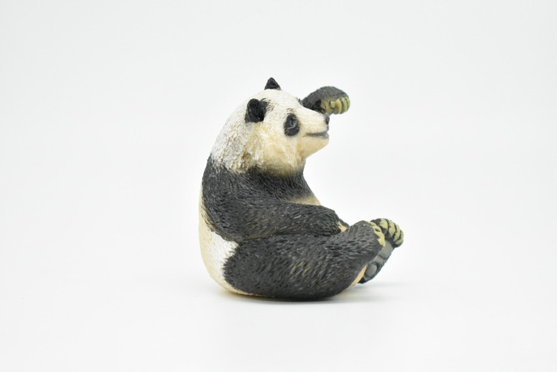 Panda Bear Toy, Figure Plastic Replica, Hand Painted 2 1/2 " CWG168 BB40 gallery