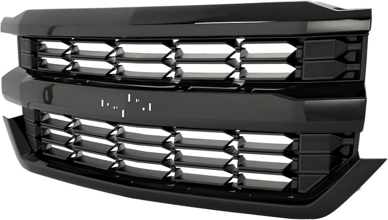 Front Grille Assembly Compatible with 2016-2019 Chevy Chevrolet Silverado 1500 R