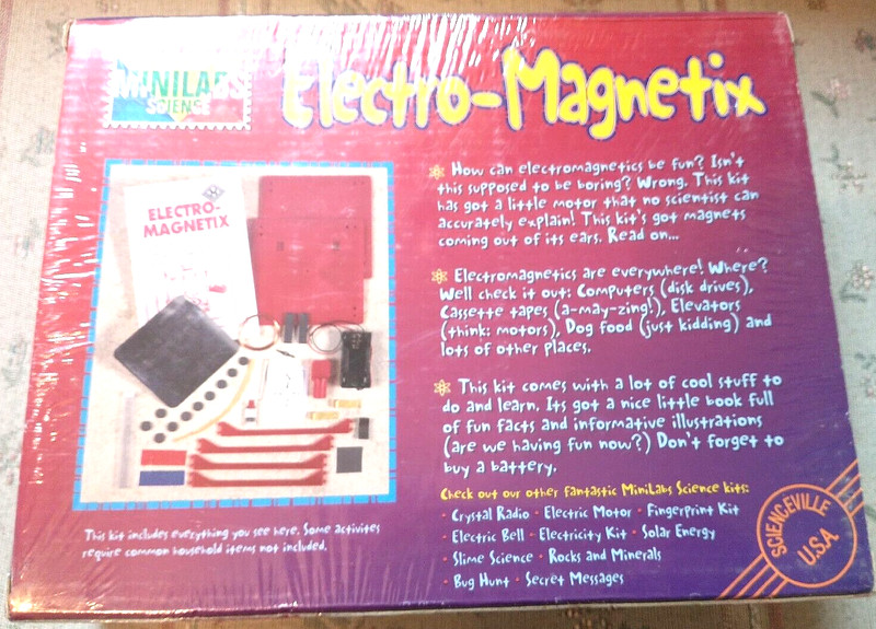 MINILABS Science Kit 30+ Experiments STEM Electricity Magnet Set NEW Sealed gallery