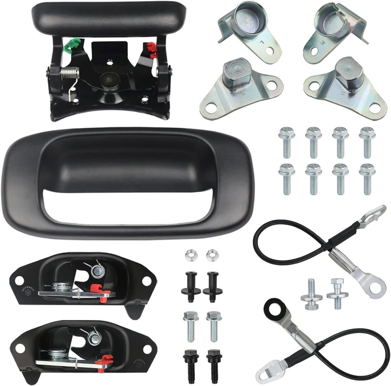 Tailgate Hardware Rebuild Kit for Truck Bed Door Compatible with 1999-2007 Chevr