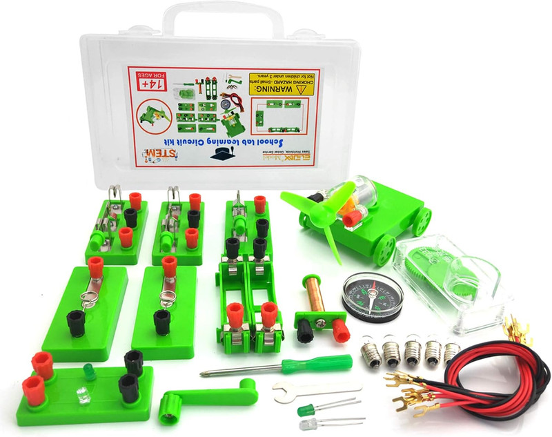 Physics Science Lab Learning Circuit Kit,Electricity Experiment Set,Building Cir