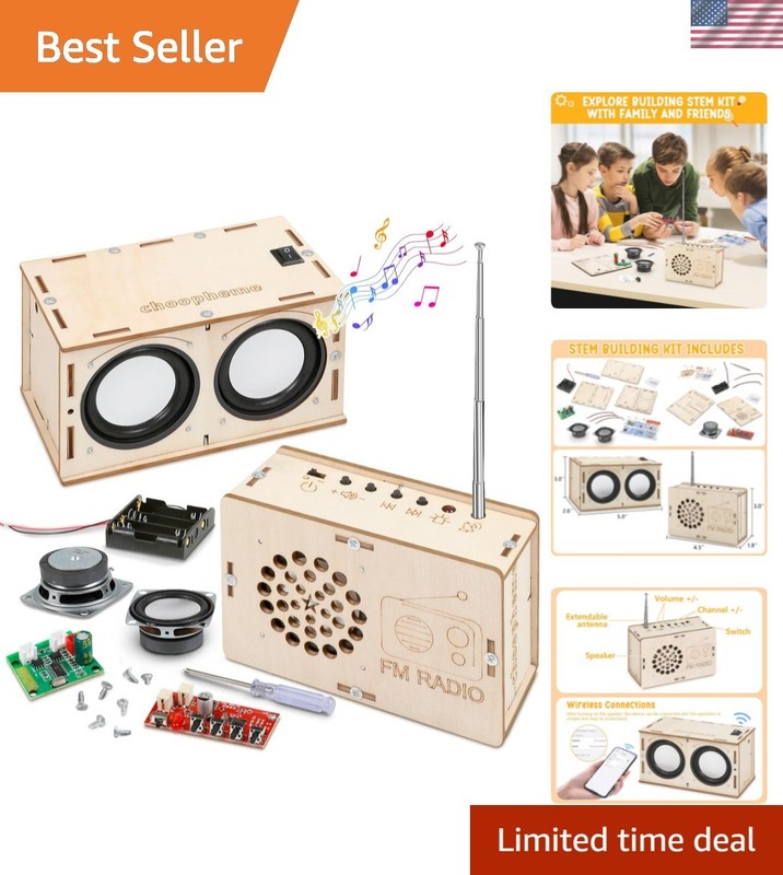 Stem Projects Toys for Boys age 8-12 12-14 Science Kit Building Own Bluetooth…