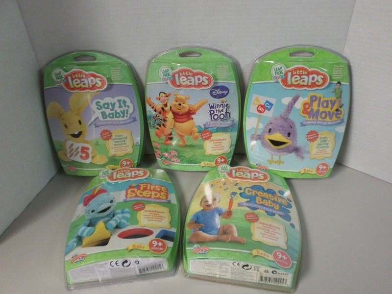 Leap Frog Baby Little Leaps Interactive Learning 5 Discs Ages 9+ Months NEW