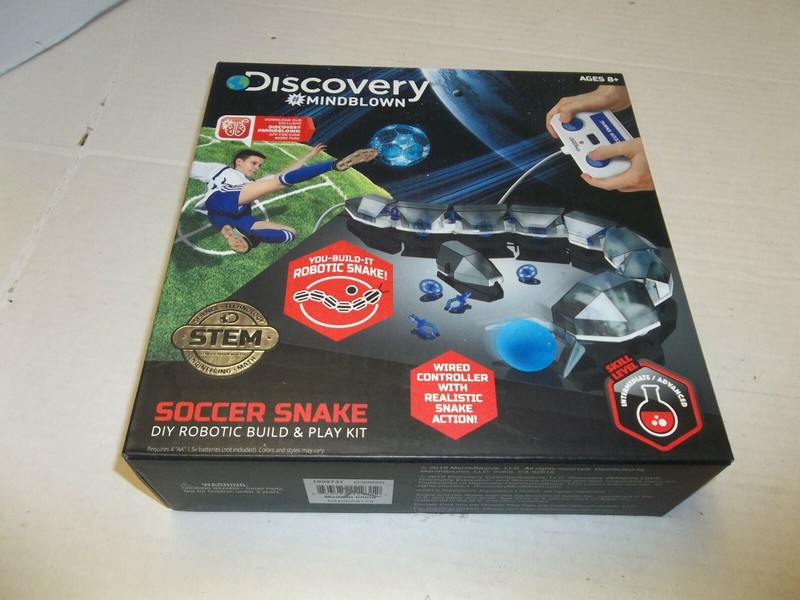New Discovery Mindblown Soccer Snake Robotic Build and Play Kit 8+ STEM