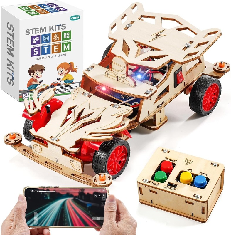 STEM Kits for Kids Ages 8-10, Remote Control Car Model Building Kit for Boys 8-1