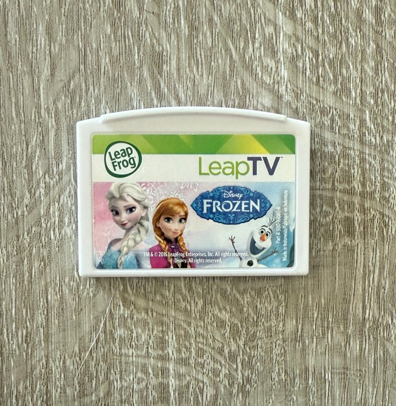 Leap Frog LeapTV Disney Frozen Learning Game Cartridge ONLY Leap TV Ages 4-7