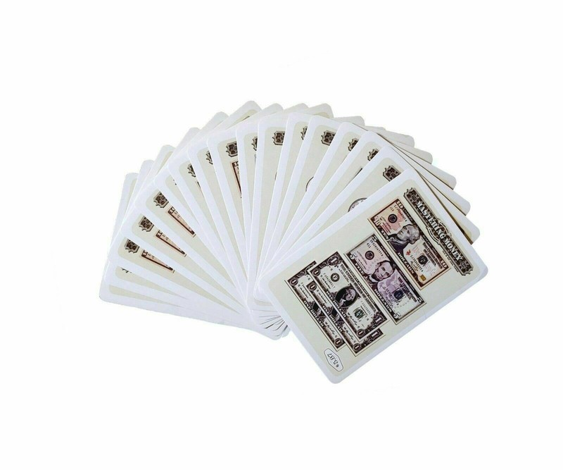 3 Packs of Educational Counting Money Flash Cards USD Coins and Bills Ages 6+