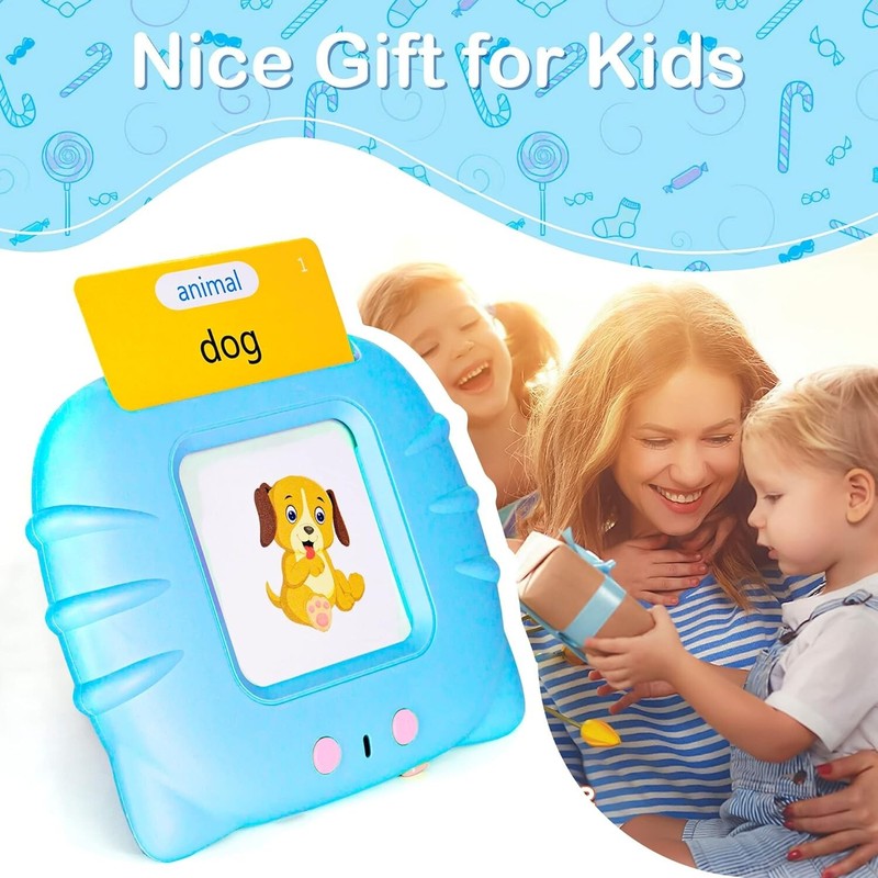 510 Talking Flash Cards for Kids 2-4 - Pocket Speech Therapy Toys for Autism, gallery