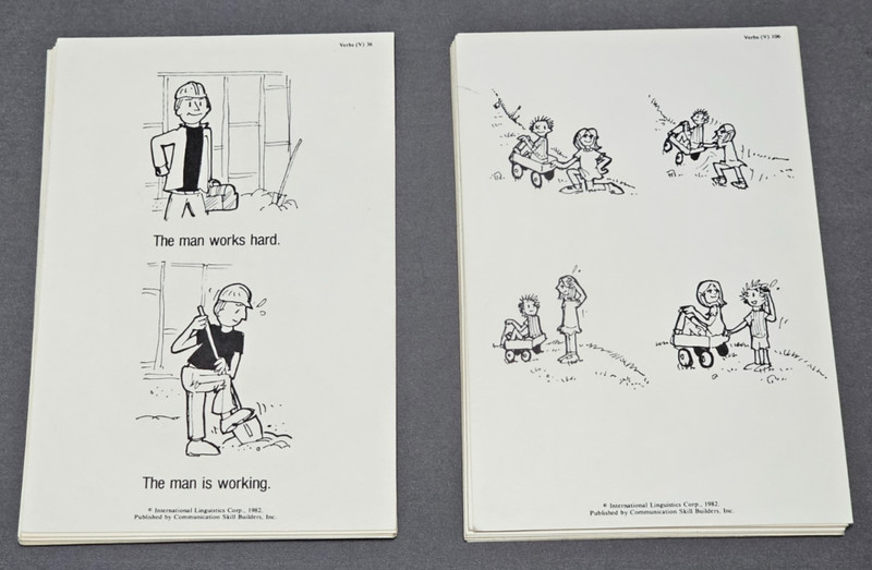 Winitz Picture Cards For Language: Verbs - (Communication Skill Builders) - Used gallery