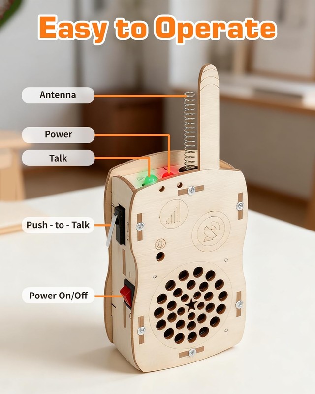 STEM Science Kits Toys DIY Walkie Talkie Kit for Kids Age 8-14, Science Proje... gallery