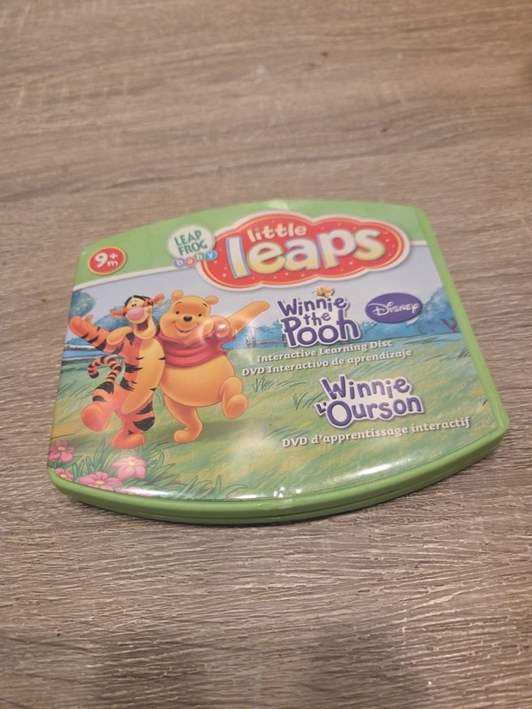 Leapfrog Baby little leaps Winnie The Pooh Disc Game Rare Educational