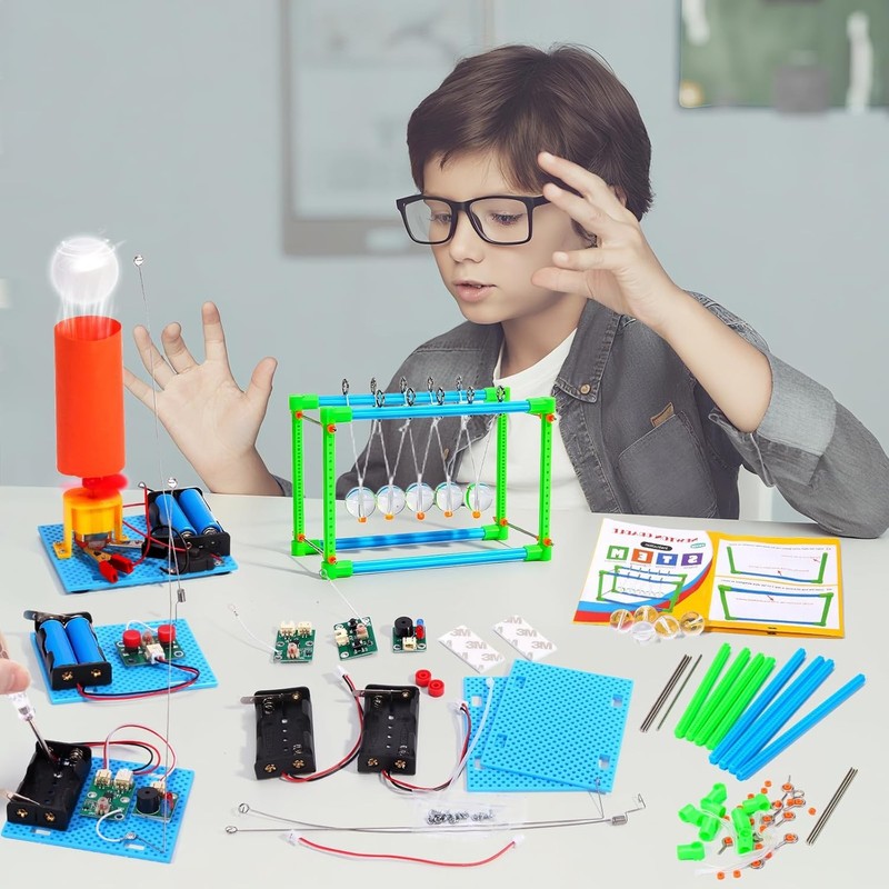 4 Set STEM Science Kits for Kids Age 8-12, 7-in-1 Science Experiments Crafts Pro gallery
