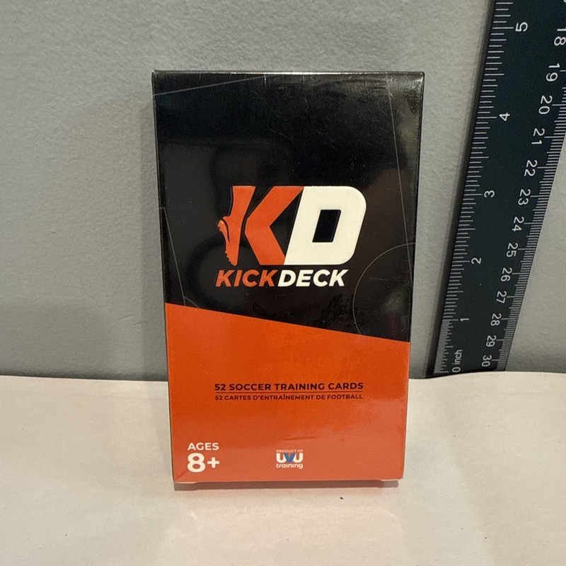 198168351369 KICK DECK 52 SOCCER TRAINING CARDS SEALED BOX