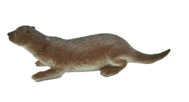 Otter River Realistic Small Toy Model Plastic Replica Forest Animal 5" F6007 gallery