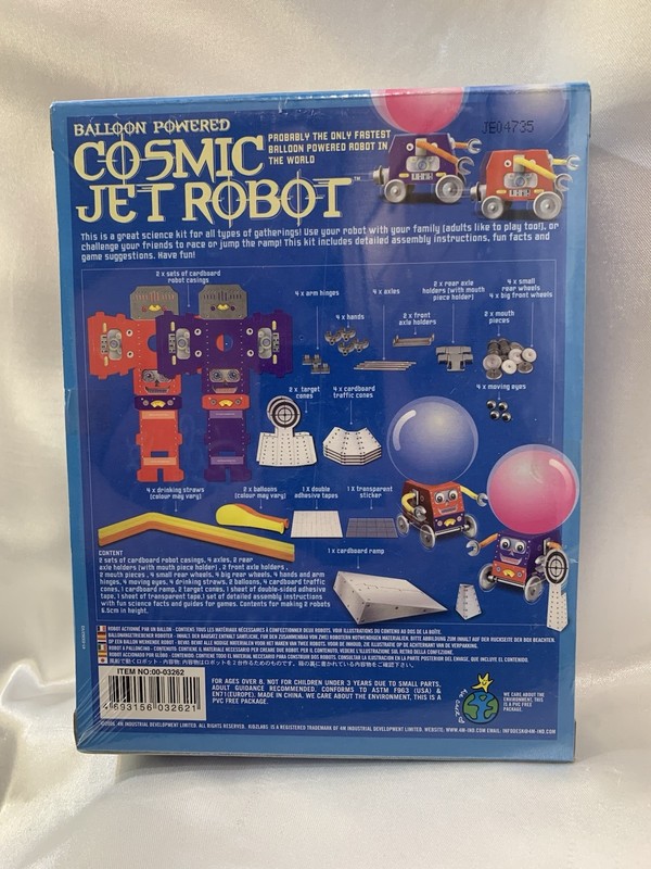 KIDZ LABS Balloon Powered Cosmic Jet Robot Building Set Learning, Science gallery
