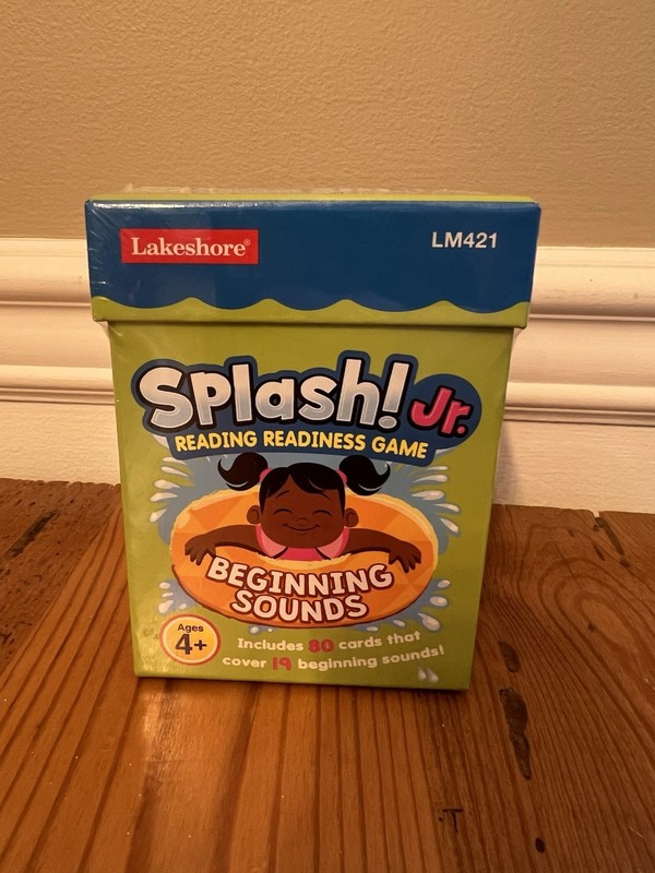 Lakeshore Learning Splash Jr. Reading Readiness Game Beginning Sounds New In Box