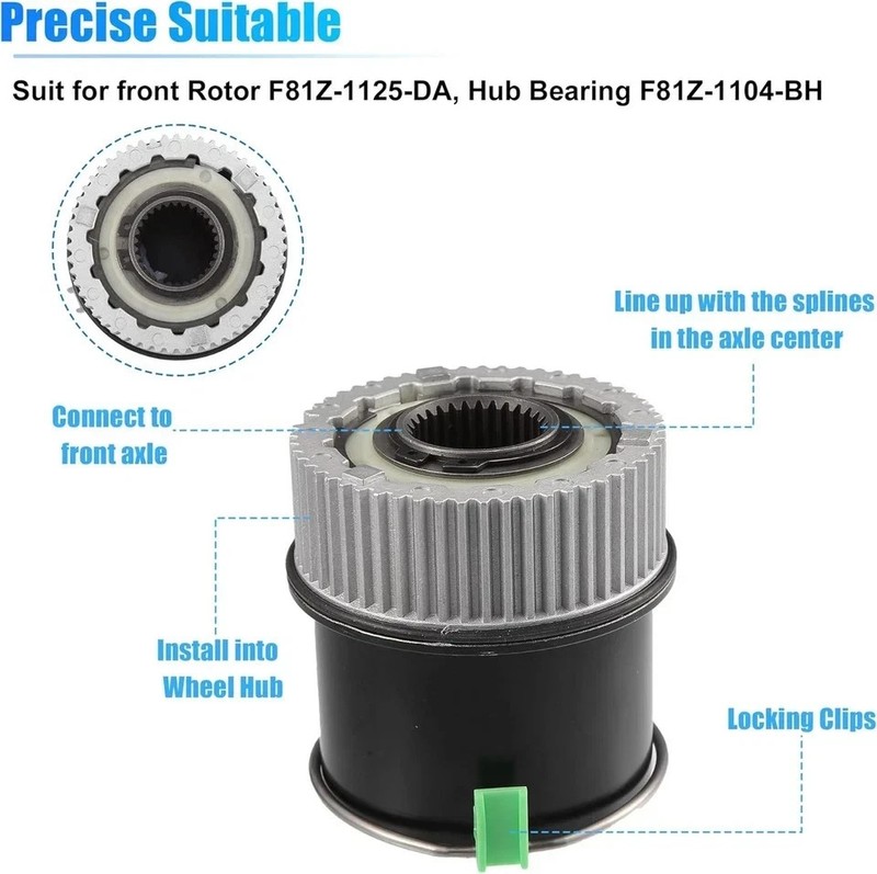 X AUTOHAUX 1 Pair 4WD Front Manual Wheel Locking Hub 1C3Z-3B396-DA for Ford F250 gallery