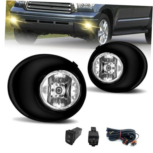 Fog Lights Compatible With 2007-2013 Tundra Front Bumper Lights Driving Fog
