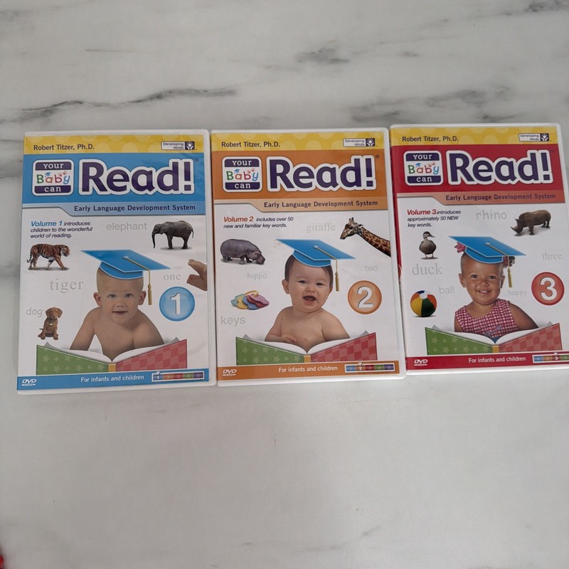 Your Baby Can Read DVDs Volume 1, 2 And 3 Early Language 2008