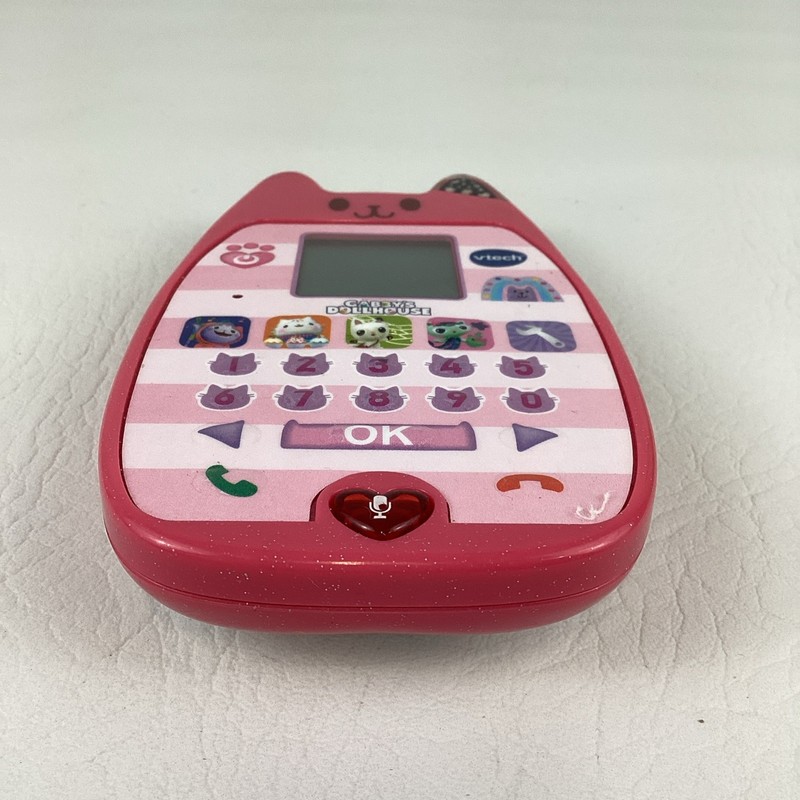 VTech Gabby's Dollhouse A-Meow-Zing Smart Cat Cell Phone Interactive Games Toy gallery