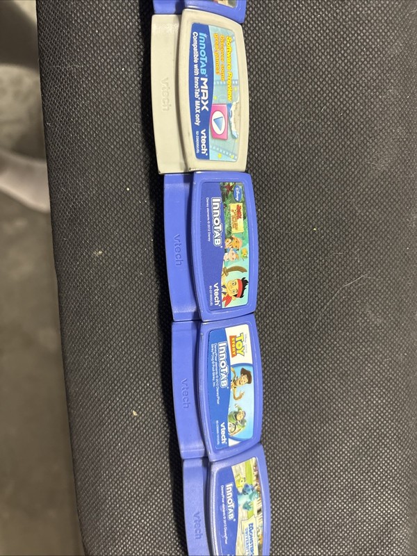 Innotab Vtech Game Lot Mikey Mouse, Monsters University, Cars, Etc